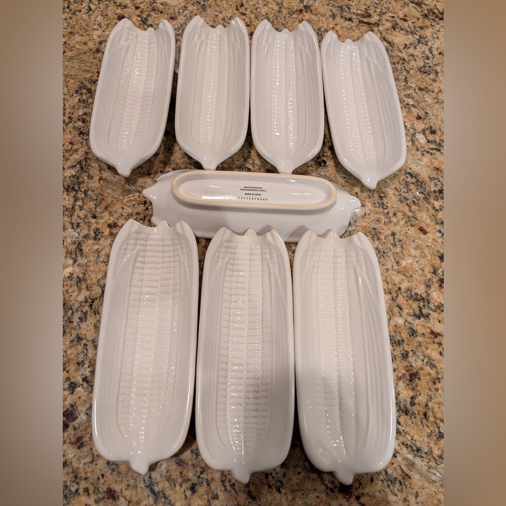 Pottery Barn Cream Ceramic Dish Set- 8 piece set